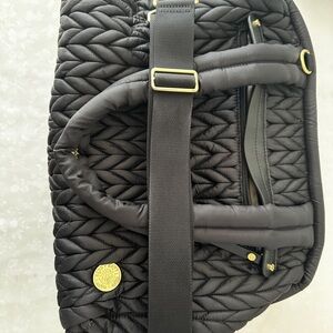 HAPP brand Paige carryall Black Quilted Baby Bag